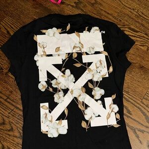 Never worn off white womens t shirt